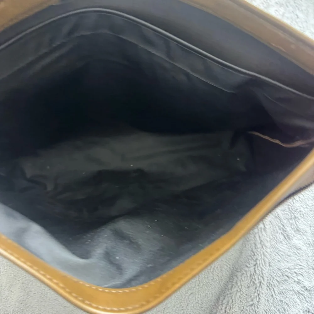 Hazel Vintage Brown Leather Frame‎ Portfolio Clutch 16 Inch Document Case